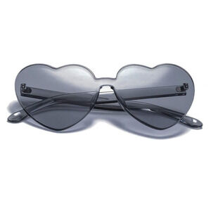 NWT Black/Gray Heart Sunglasses